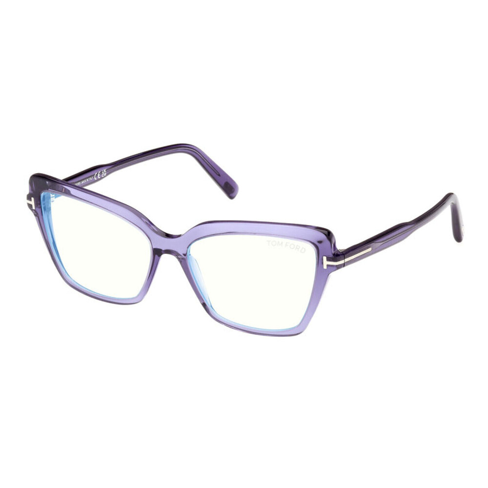 NEW Tom Ford FT5948-B 081 Shiny Violet Sunglasses Authentic